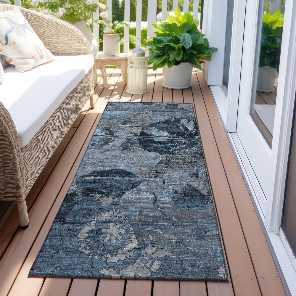 Chantille ACN555 Blue 2'3" x 7'6" Rug. Picture 7