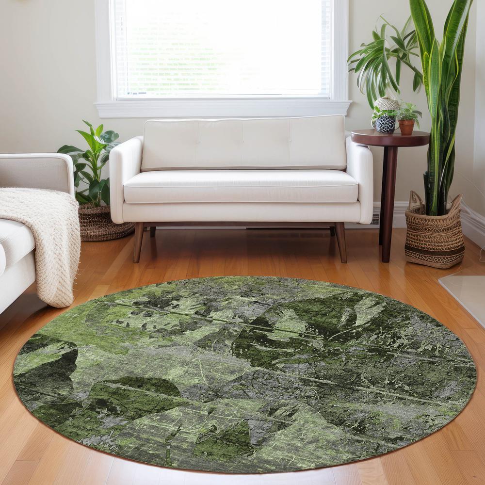 Chantille ACN555 Green 8' x 8' Rug. Picture 6