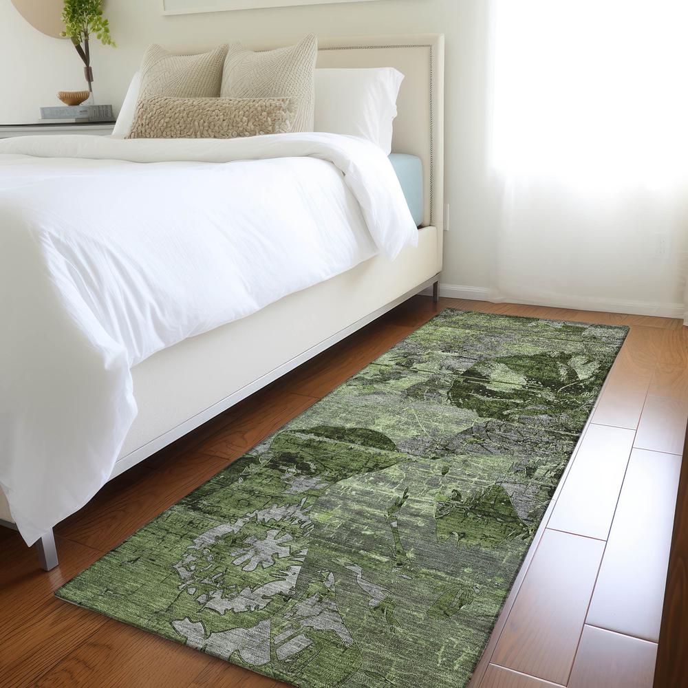 Chantille ACN555 Green 2'3" x 7'6" Rug. Picture 6