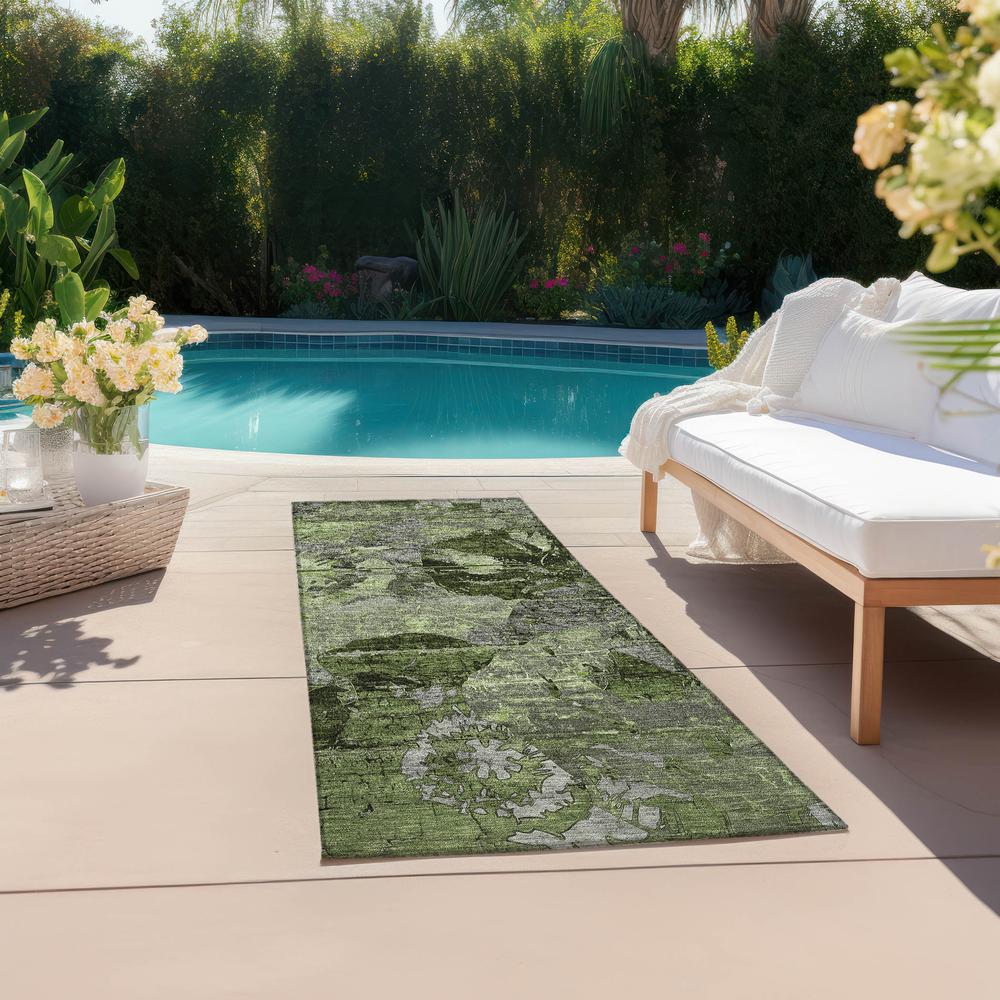 Chantille ACN555 Green 2'3" x 7'6" Rug. Picture 7