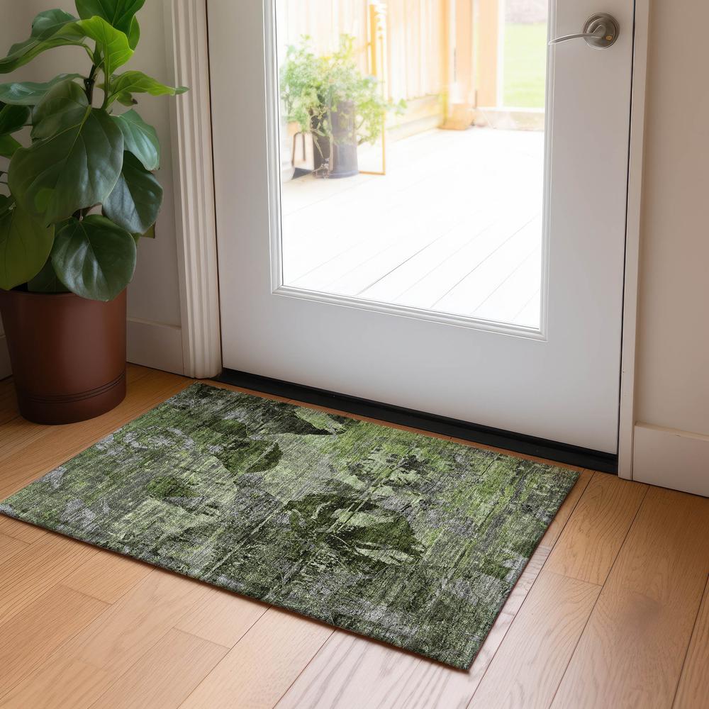 Chantille ACN555 Green 1'8" x 2'6" Rug. Picture 6