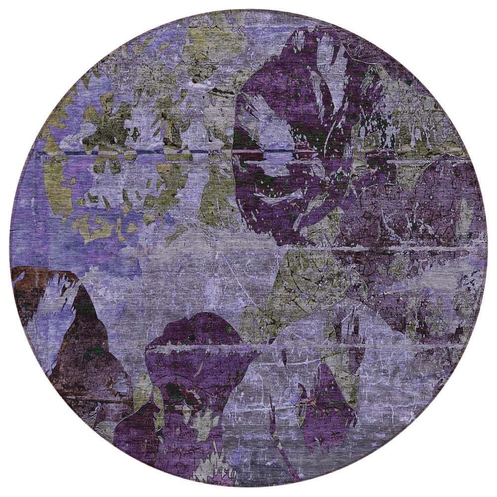 Chantille ACN555 Purple 8' x 8' Rug. Picture 1