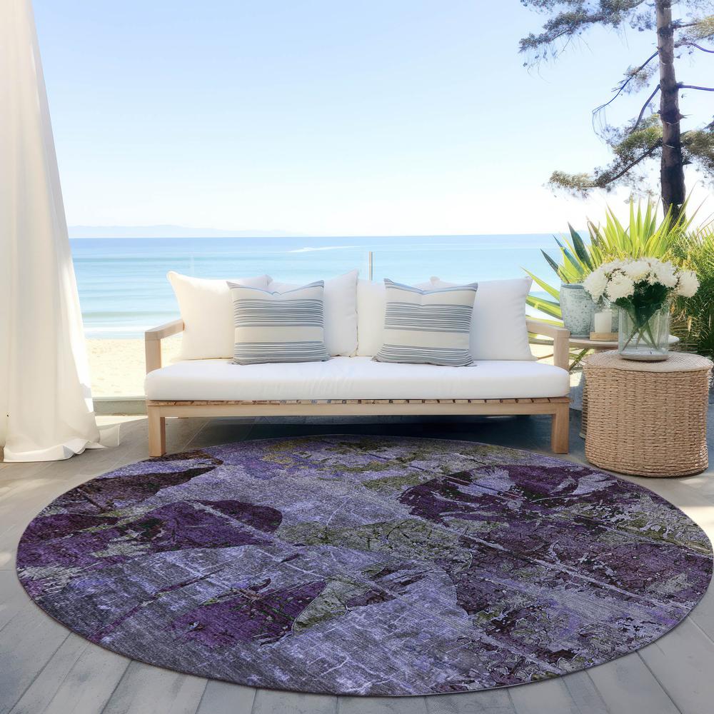 Chantille ACN555 Purple 8' x 8' Rug. Picture 7