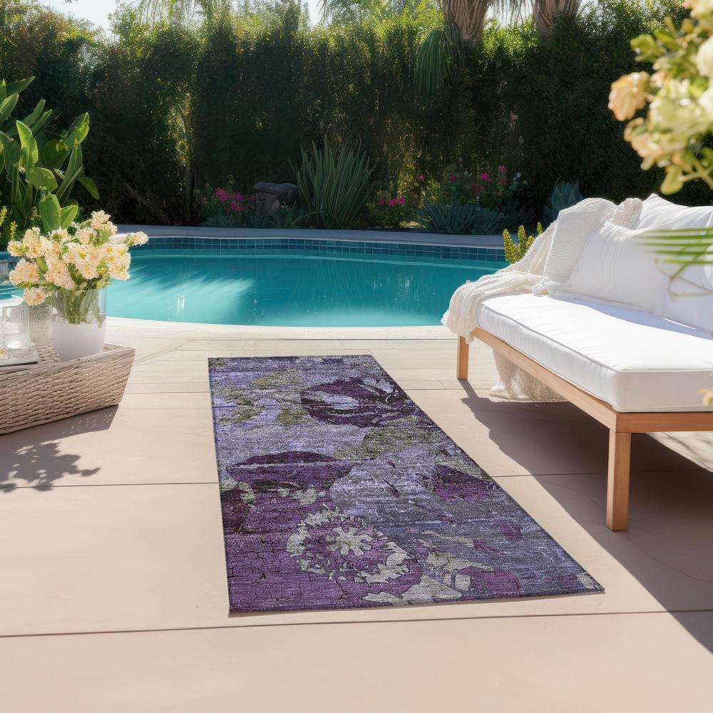 Chantille ACN555 Purple 2'3" x 7'6" Rug. Picture 7