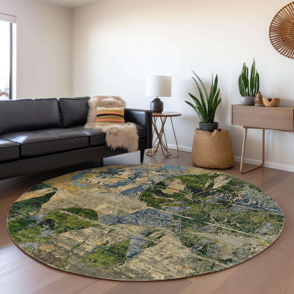 Chantille ACN555 Brown 8' x 8' Rug. Picture 6