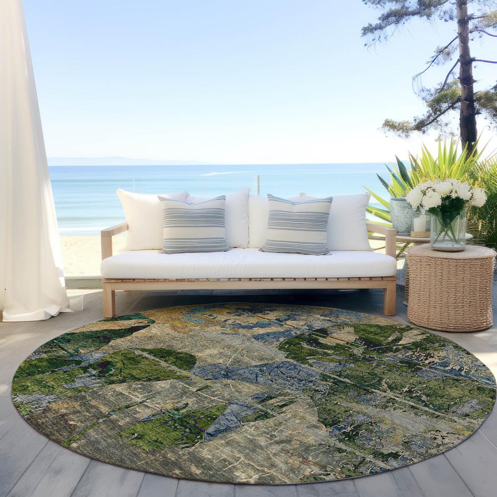 Chantille ACN555 Brown 8' x 8' Rug. Picture 7