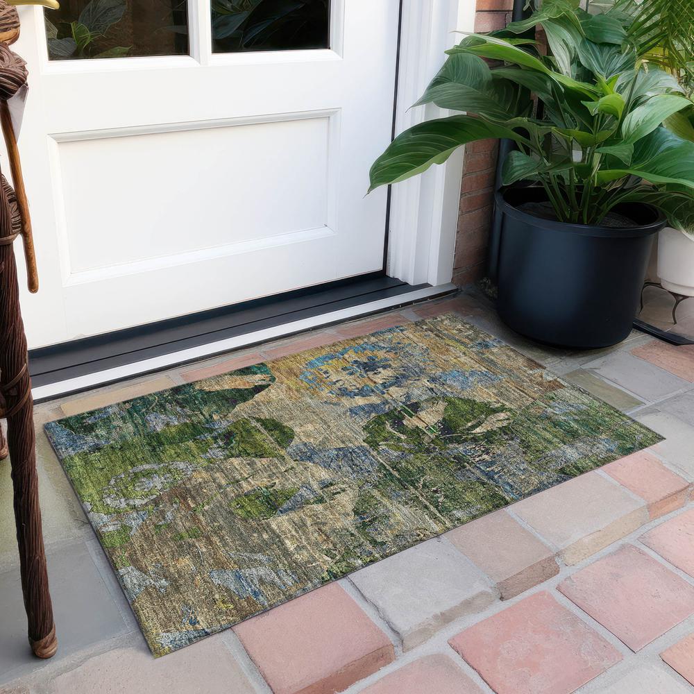 Chantille ACN555 Brown 1'8" x 2'6" Rug. Picture 7