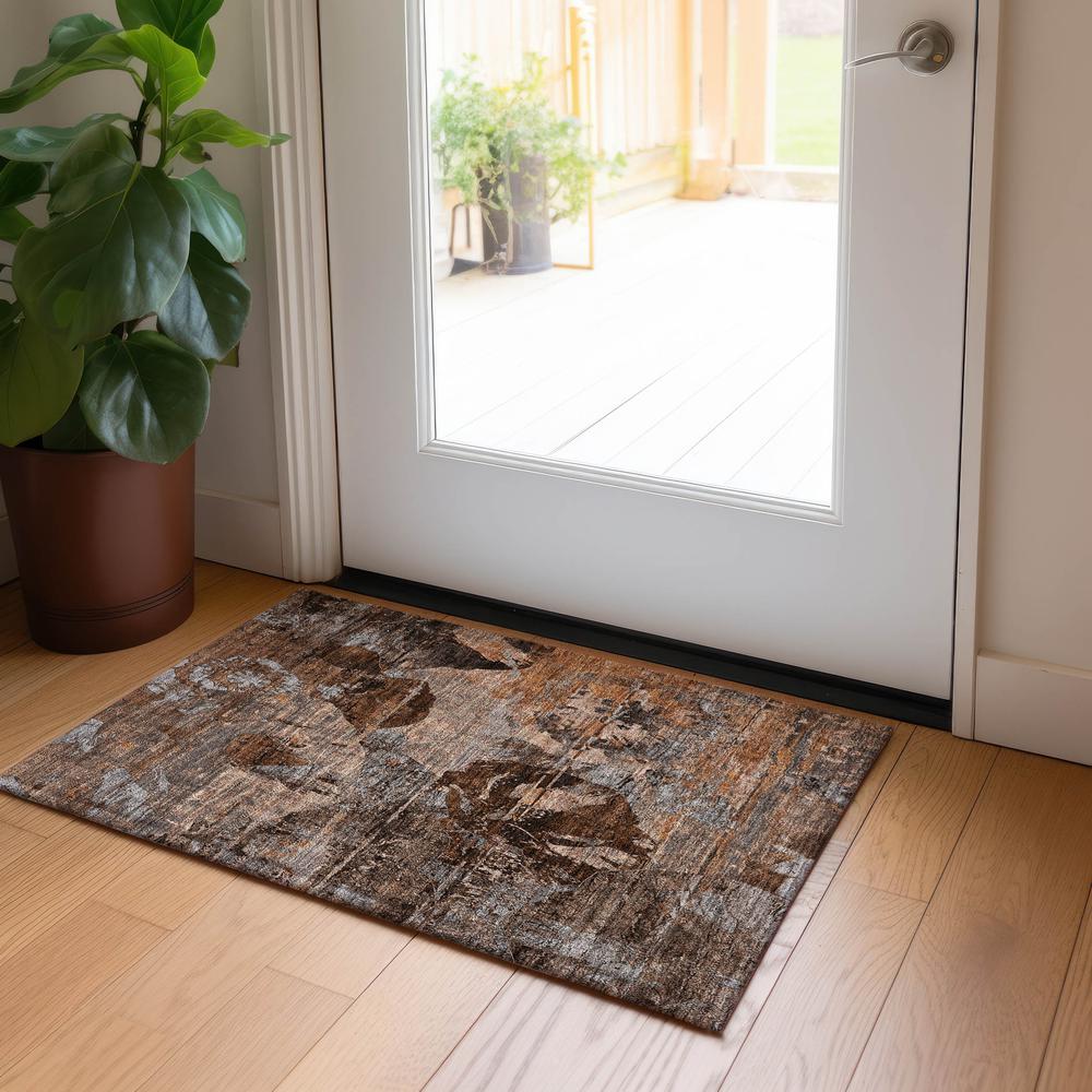 Chantille ACN555 Orange 1'8" x 2'6" Rug. Picture 6