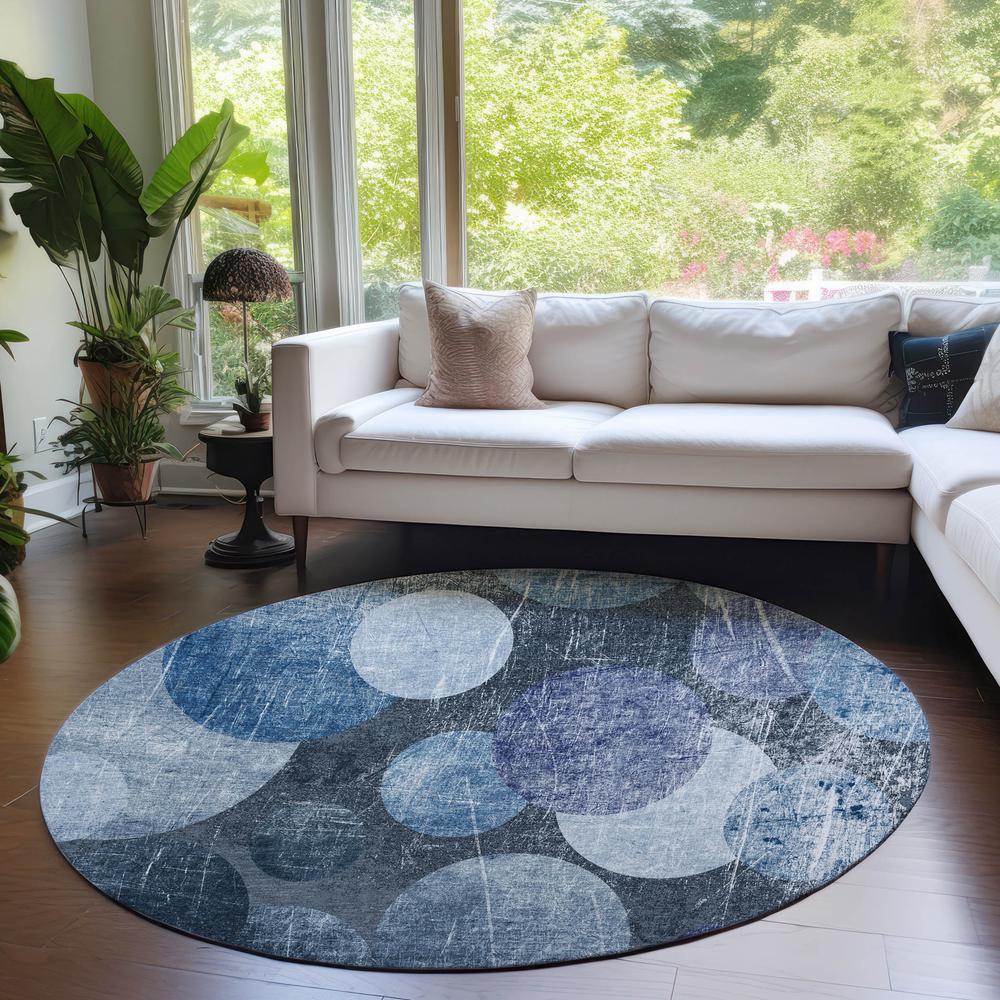 Chantille ACN556 Blue 8' x 8' Rug. Picture 6