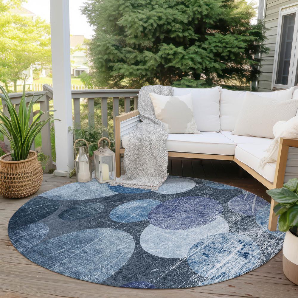 Chantille ACN556 Blue 8' x 8' Rug. Picture 7