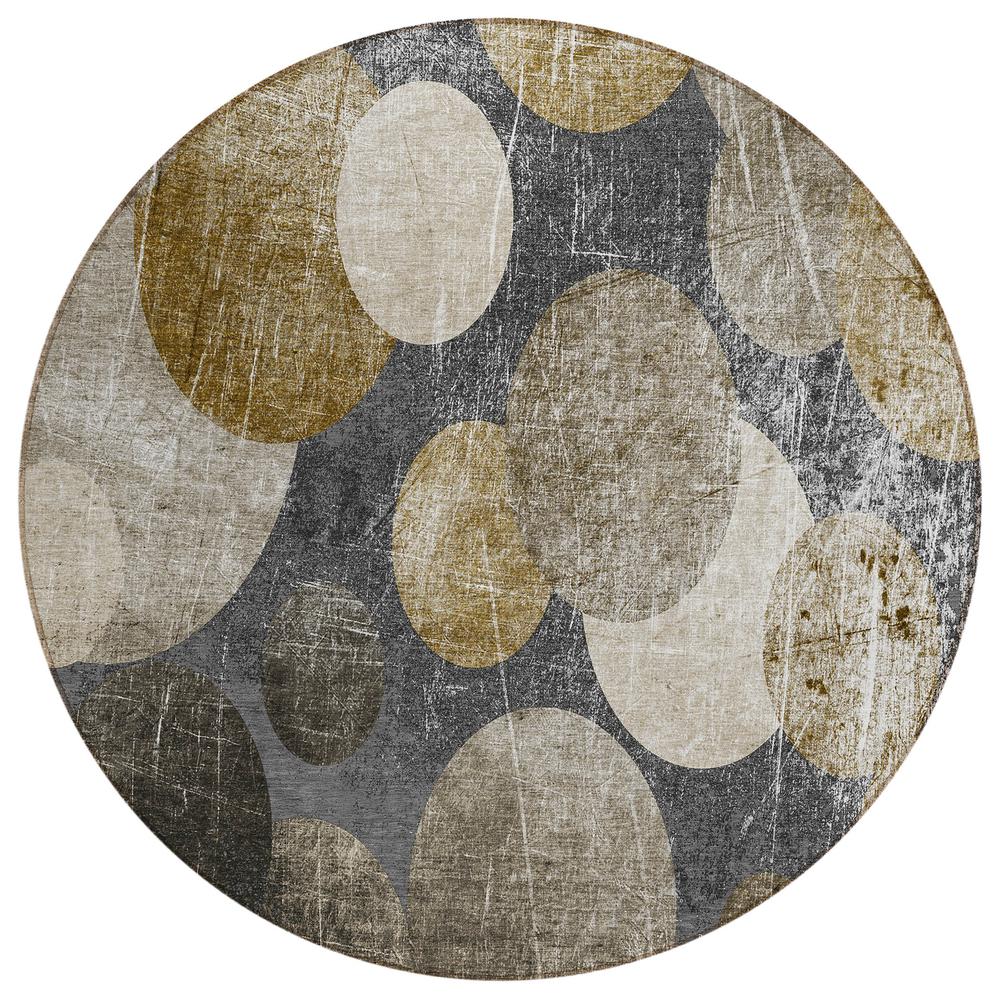 Chantille ACN556 Brown 8' x 8' Rug. Picture 1