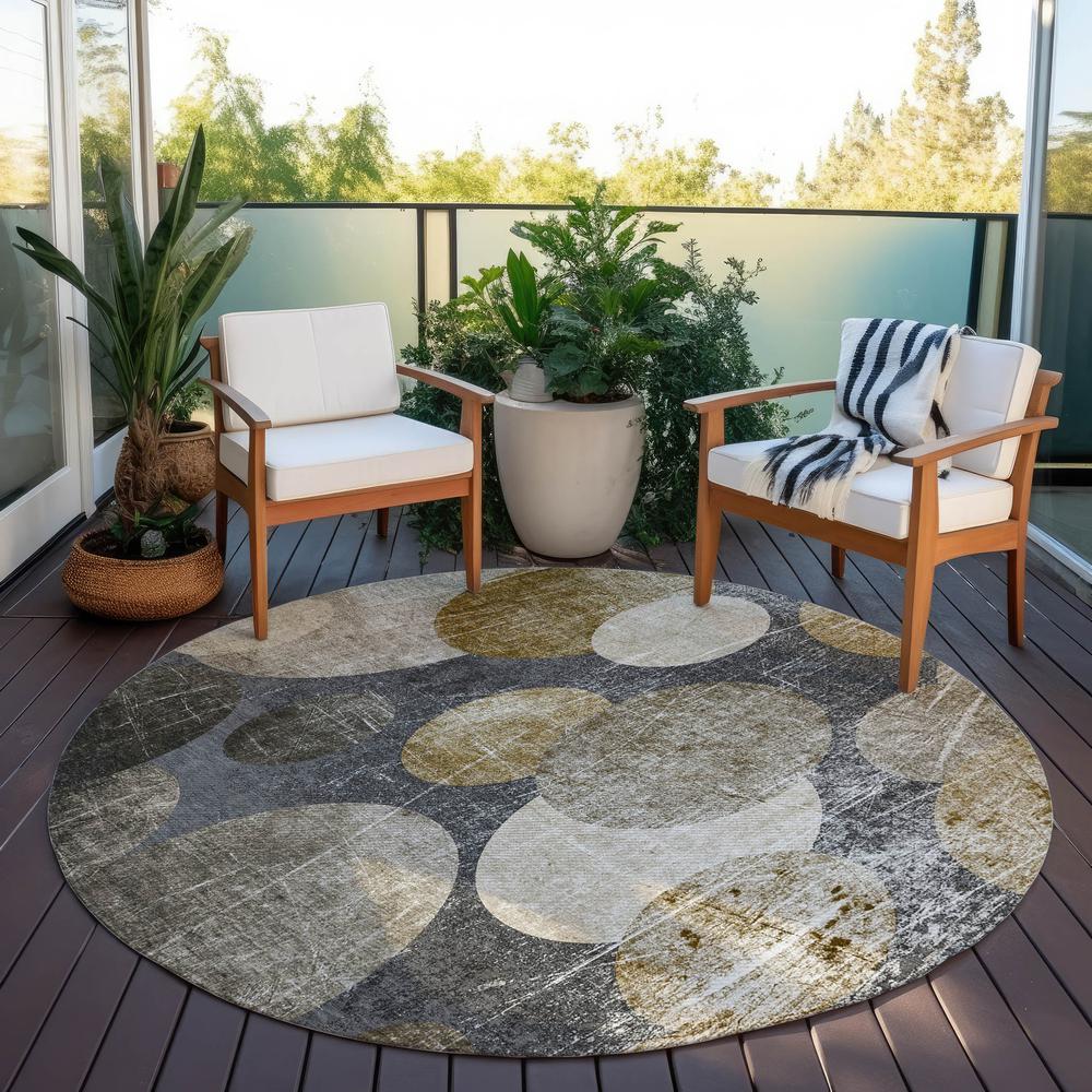 Chantille ACN556 Brown 8' x 8' Rug. Picture 8