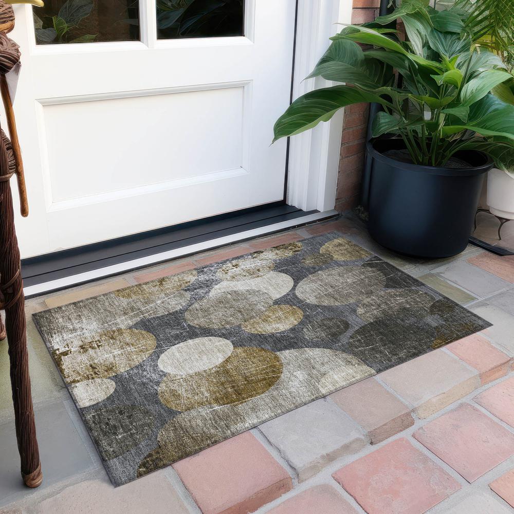 Chantille ACN556 Brown 1'8" x 2'6" Rug. Picture 7