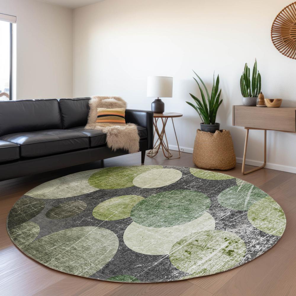 Chantille ACN556 Green 8' x 8' Rug. Picture 6