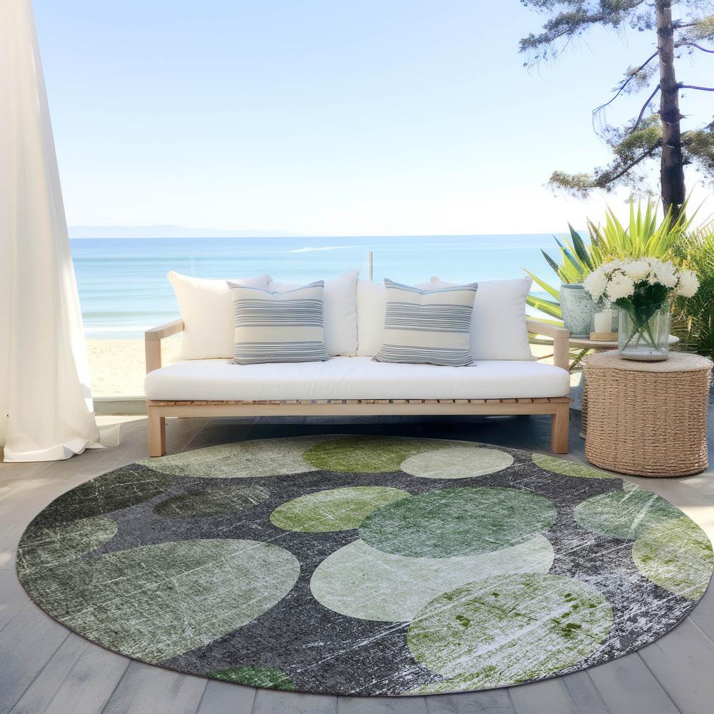 Chantille ACN556 Green 8' x 8' Rug. Picture 7