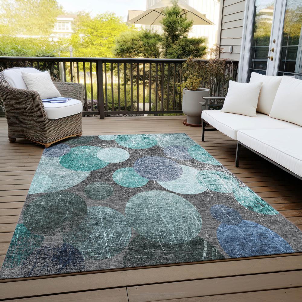 Chantille ACN556 Teal 2'6" x 3'10" Rug. Picture 8