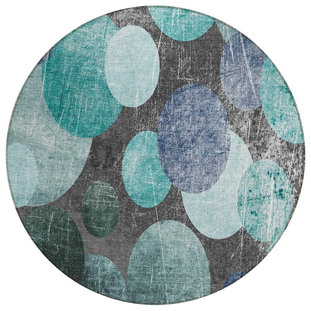 Chantille ACN556 Teal 8' x 8' Rug. Picture 1