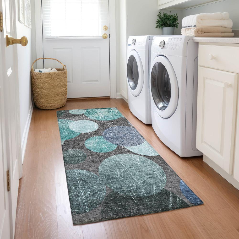 Chantille ACN556 Teal 2'3" x 7'6" Rug. Picture 7