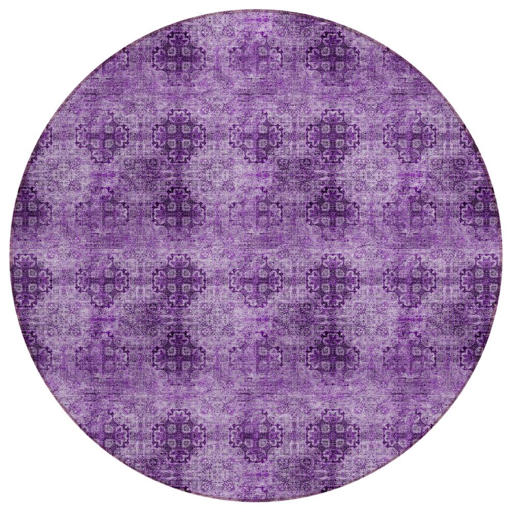 Chantille ACN557 Purple 8' x 8' Rug. Picture 1