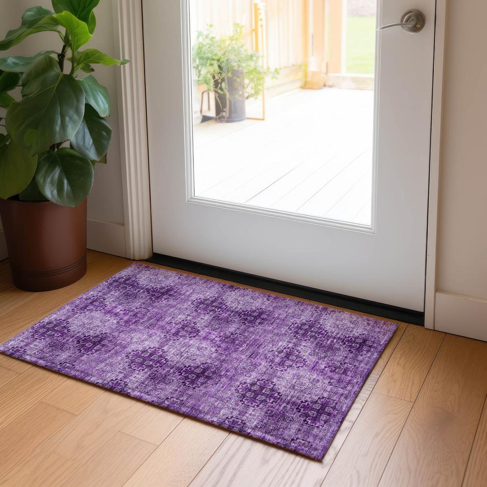 Chantille ACN557 Purple 1'8" x 2'6" Rug. Picture 6
