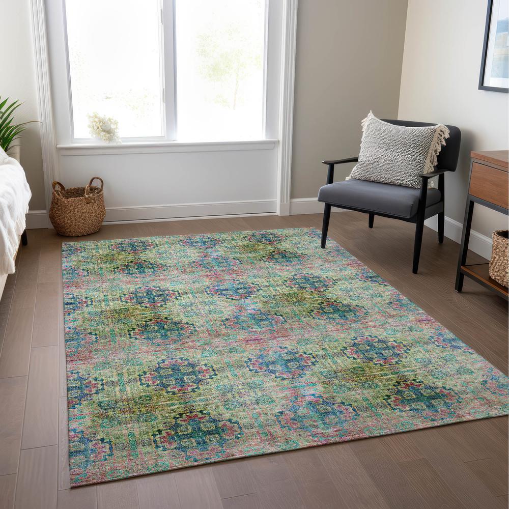 Chantille ACN557 Green 2'6" x 3'10" Rug. Picture 7