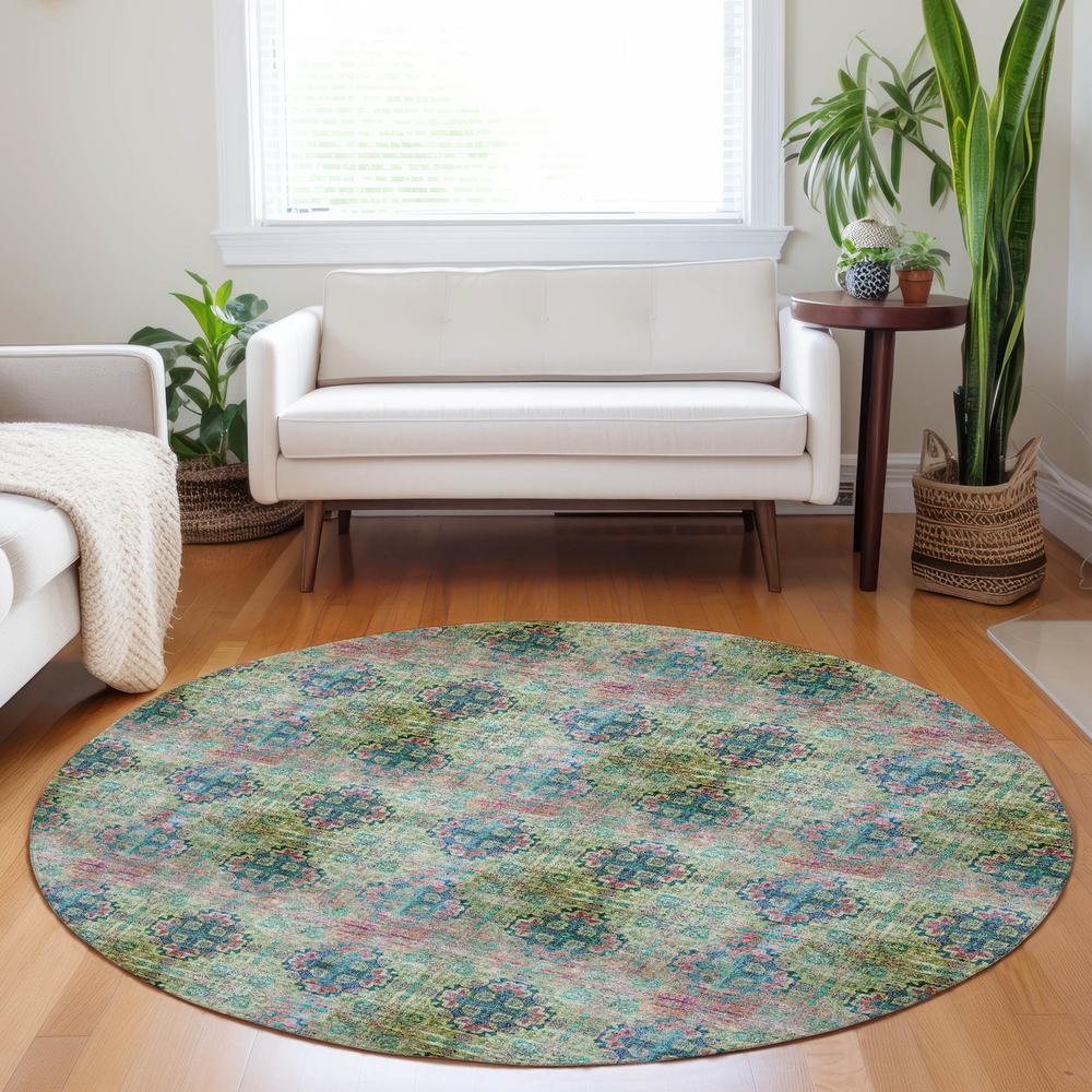 Chantille ACN557 Green 8' x 8' Rug. Picture 6