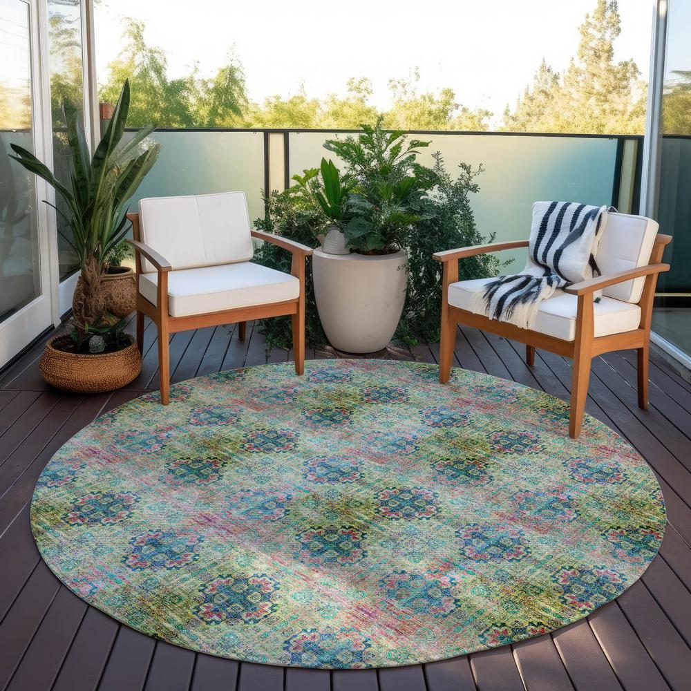 Chantille ACN557 Green 8' x 8' Rug. Picture 7