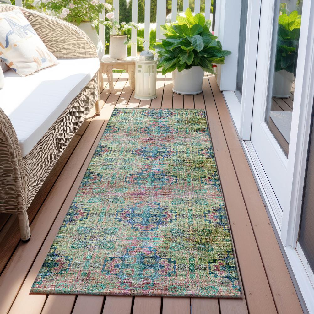 Chantille ACN557 Green 2'3" x 7'6" Rug. Picture 7