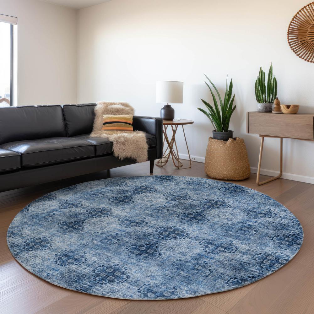 Chantille ACN557 Blue 8' x 8' Rug. Picture 6