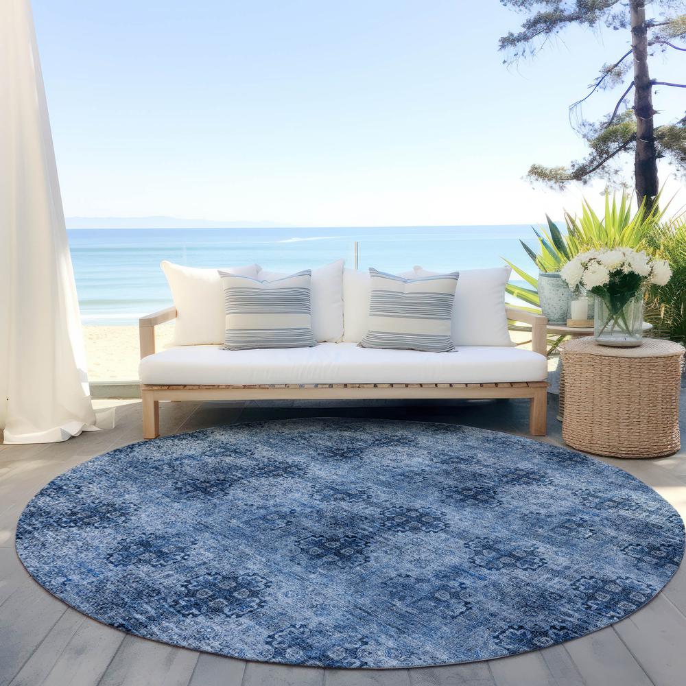 Chantille ACN557 Blue 8' x 8' Rug. Picture 7