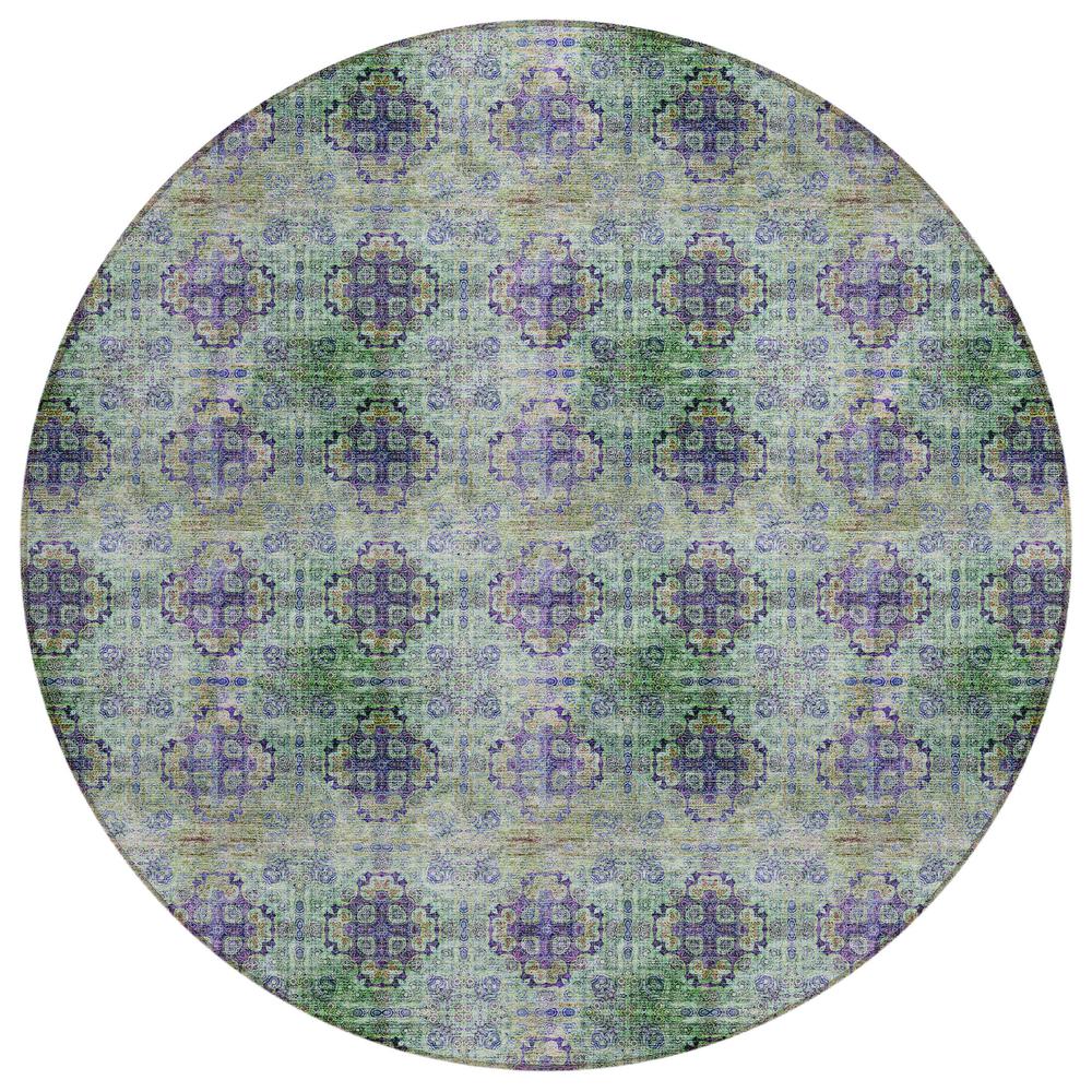 Chantille ACN557 Purple 8' x 8' Rug. Picture 1