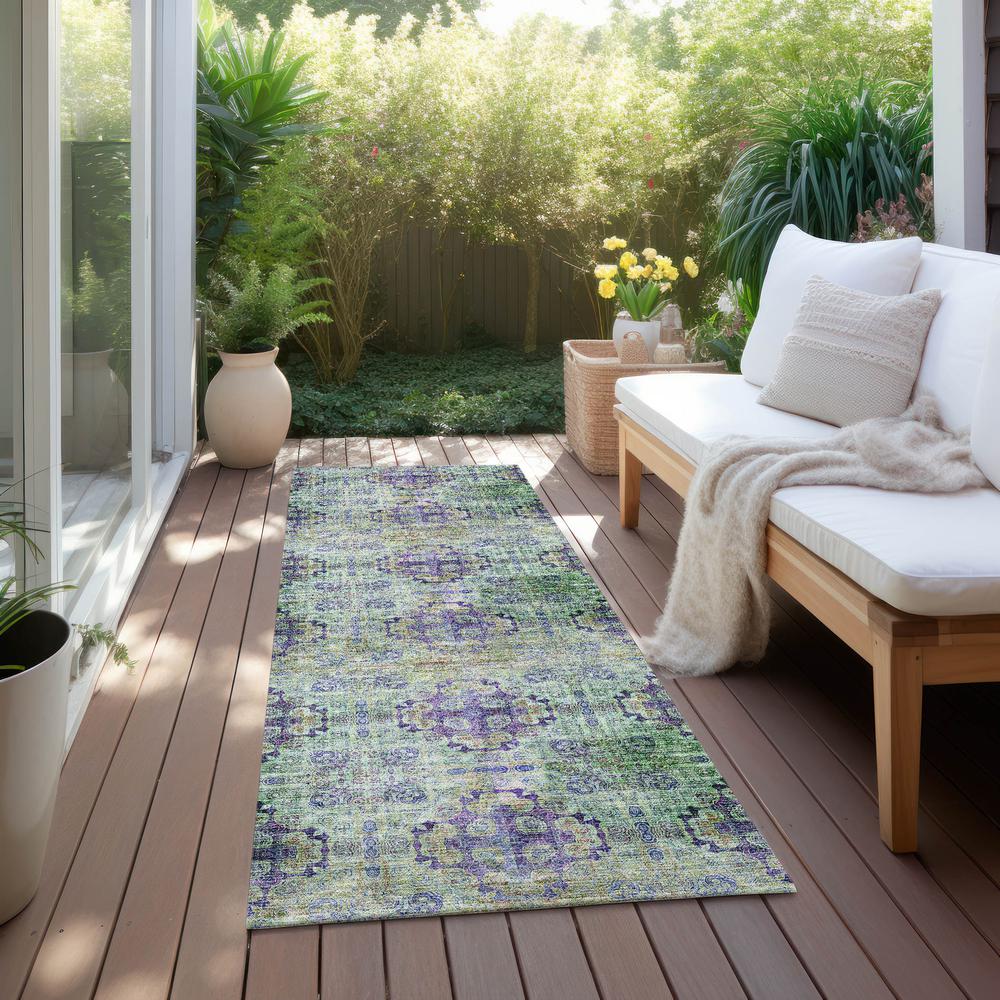 Chantille ACN557 Purple 2'3" x 7'6" Rug. Picture 7