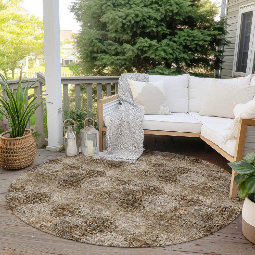 Chantille ACN557 Brown 8' x 8' Rug. Picture 7