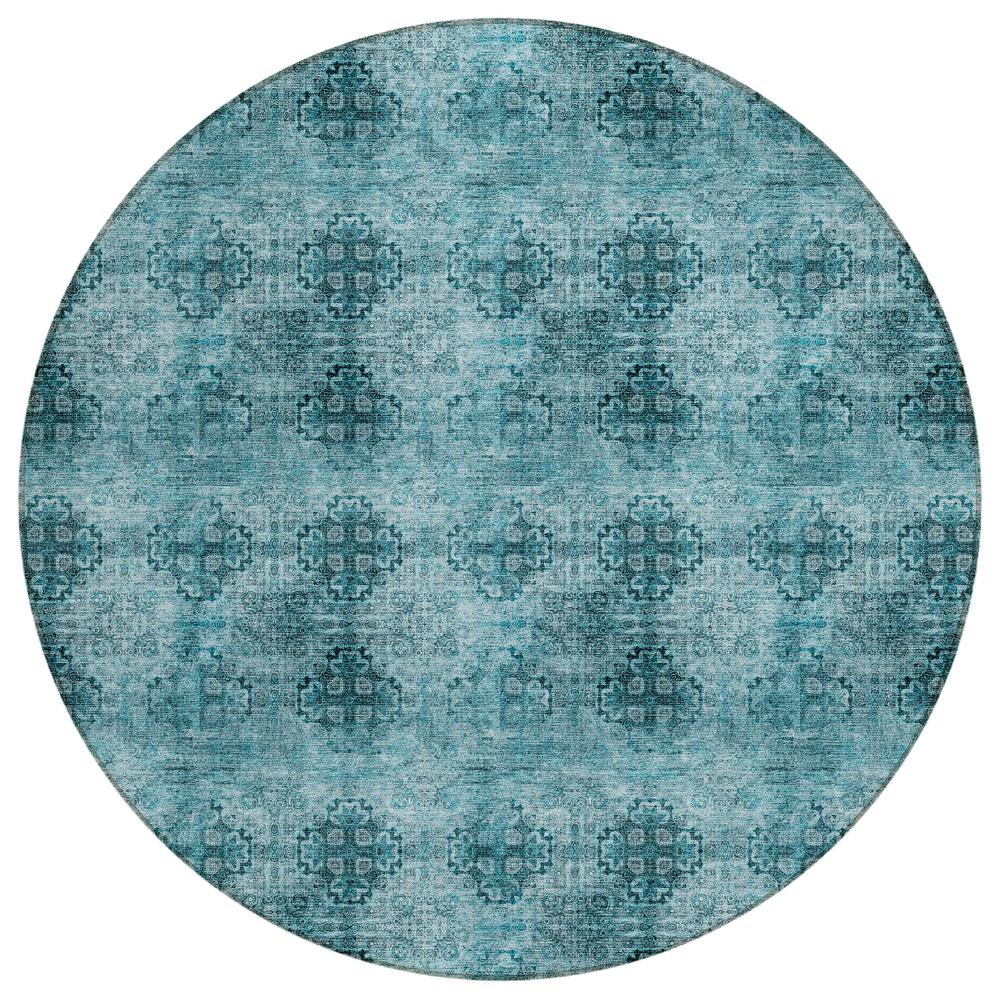Chantille ACN557 Teal 8' x 8' Rug. Picture 1