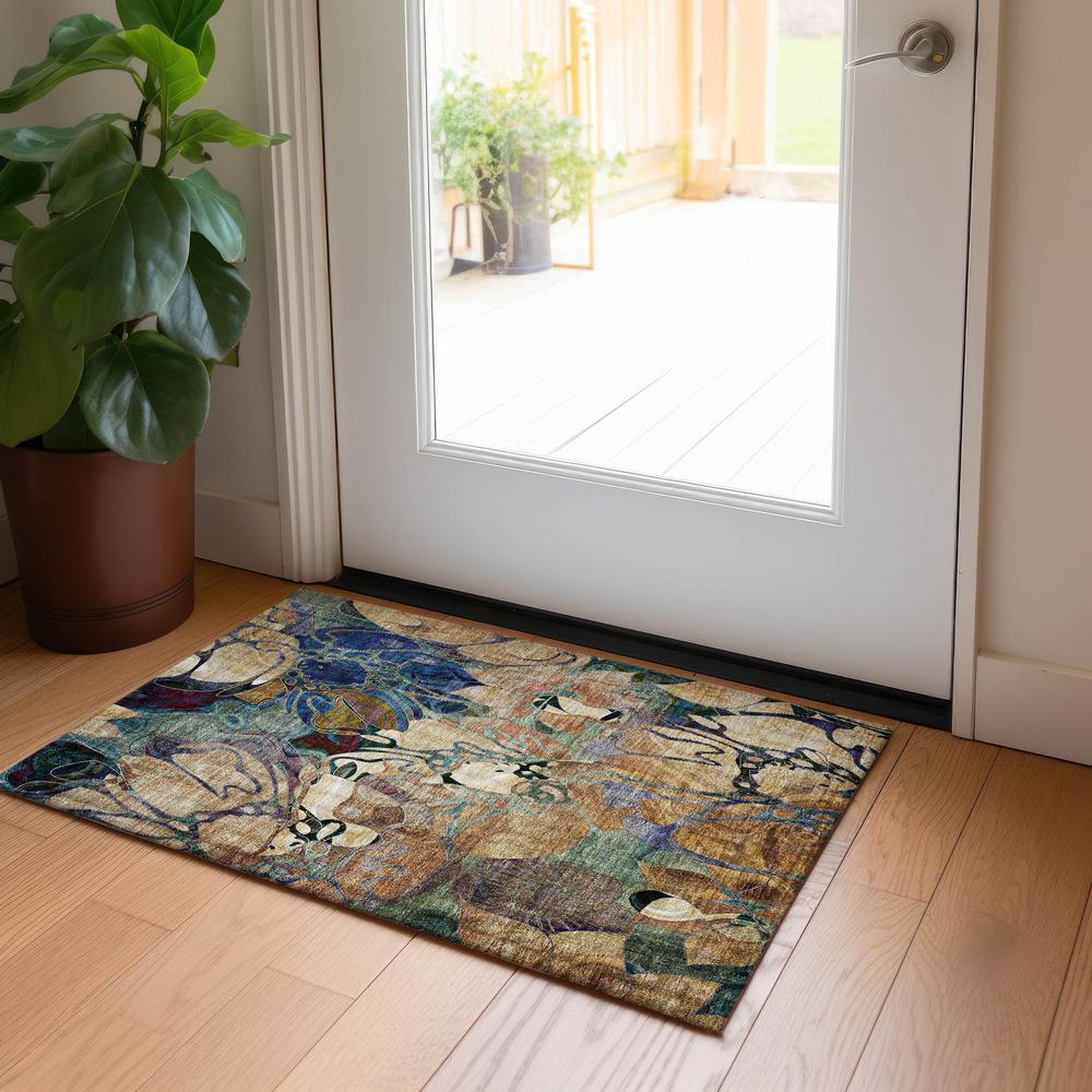 Chantille ACN558 Brown 1'8" x 2'6" Rug. Picture 6