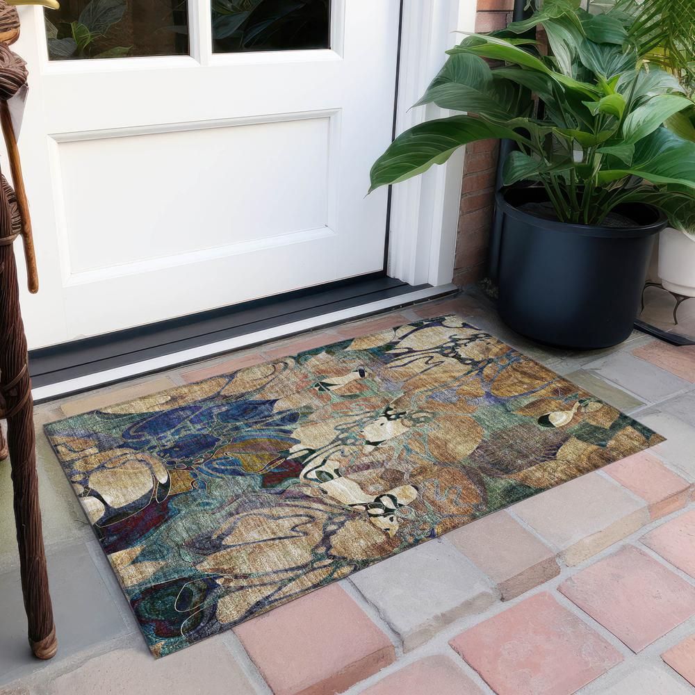 Chantille ACN558 Brown 1'8" x 2'6" Rug. Picture 7