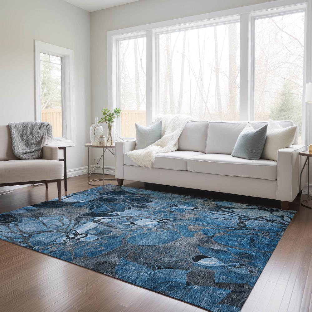 Chantille ACN558 Blue 2'6" x 3'10" Rug. Picture 6