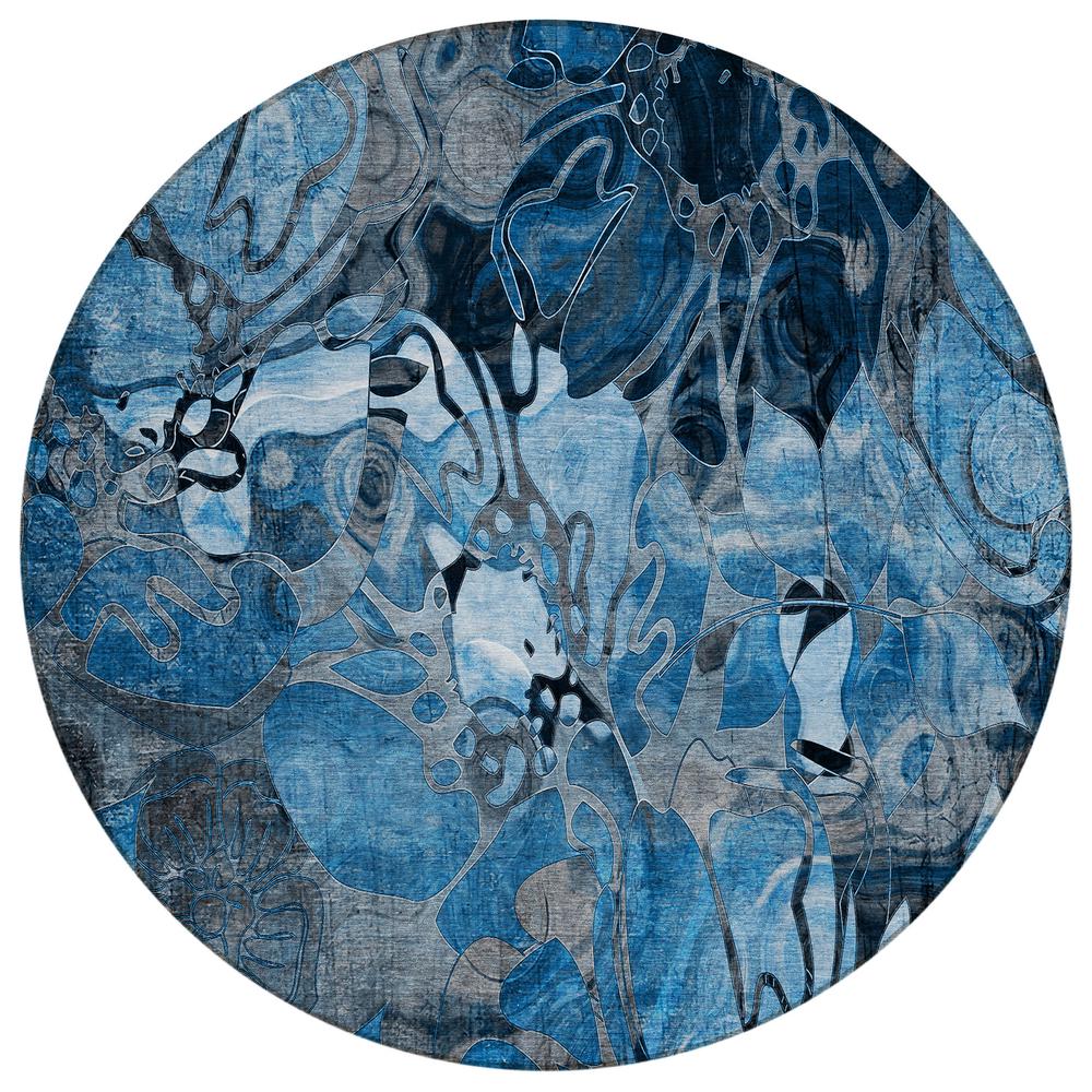 Chantille ACN558 Blue 8' x 8' Rug. Picture 1