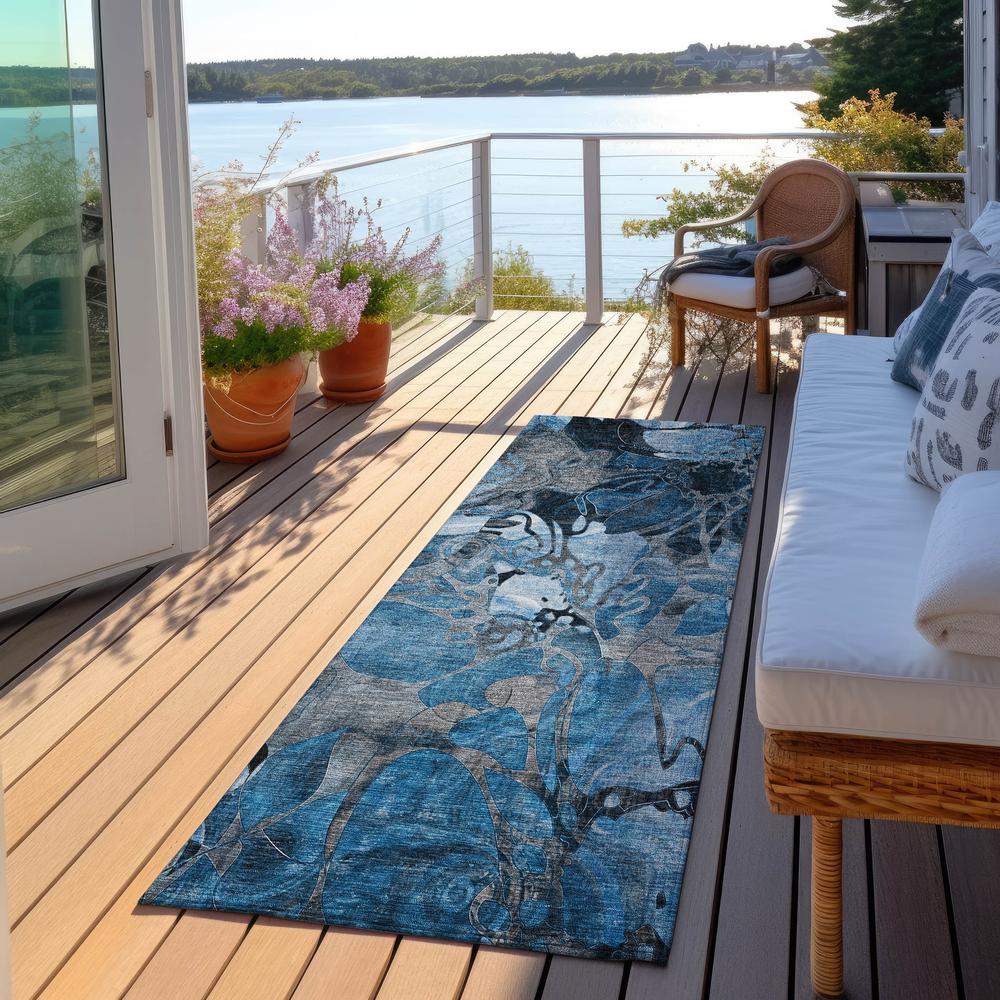 Chantille ACN558 Blue 2'3" x 7'6" Rug. Picture 7