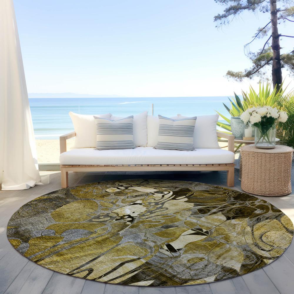 Chantille ACN558 Brown 8' x 8' Rug. Picture 7
