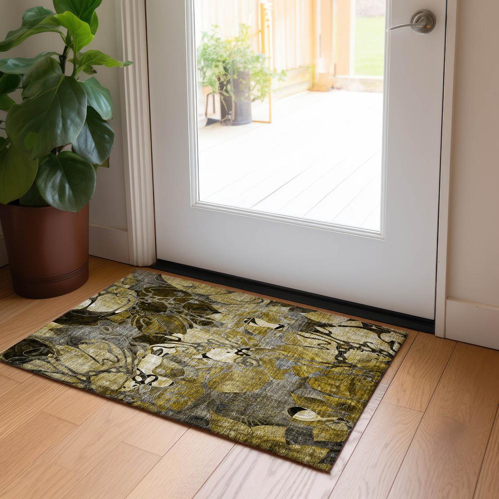 Chantille ACN558 Brown 1'8" x 2'6" Rug. Picture 6