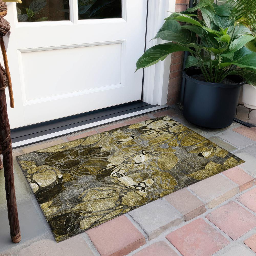 Chantille ACN558 Brown 1'8" x 2'6" Rug. Picture 7