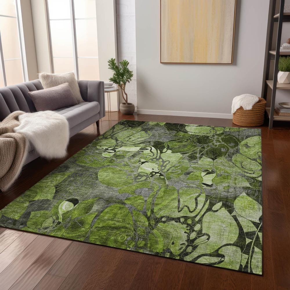 Chantille ACN558 Green 2'6" x 3'10" Rug. Picture 7