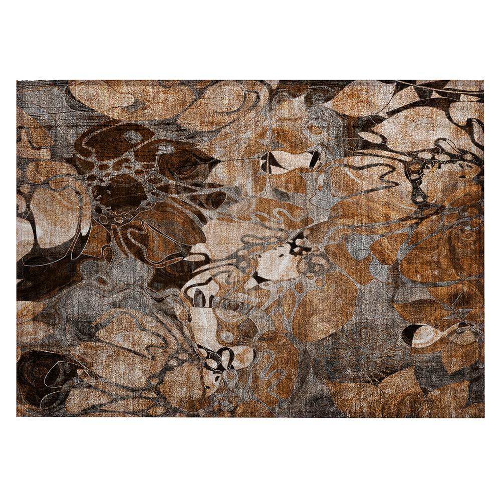 Chantille ACN558 Orange 1'8" x 2'6" Rug. Picture 1