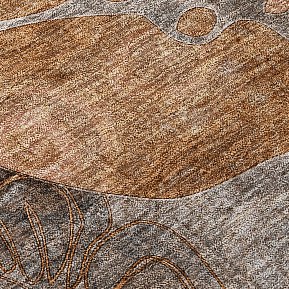 Chantille ACN558 Orange 1'8" x 2'6" Rug. Picture 5