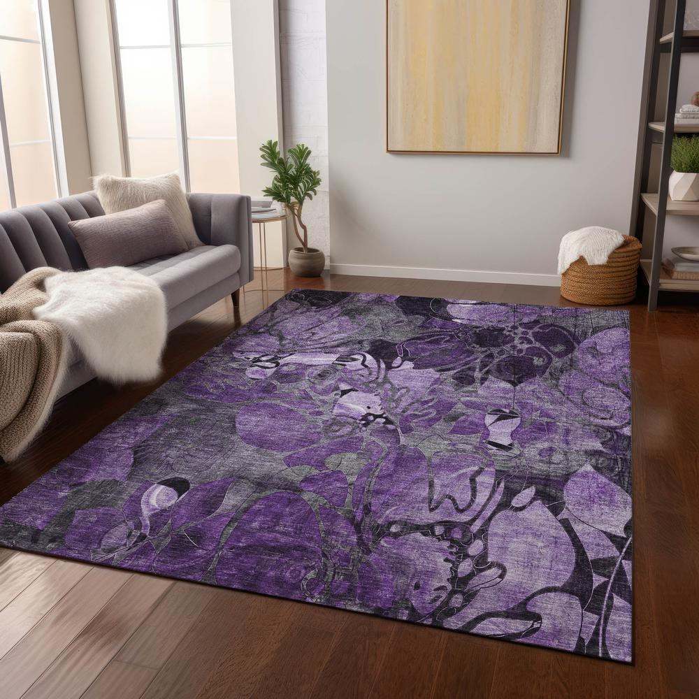 Chantille ACN558 Purple 2'6" x 3'10" Rug. Picture 7