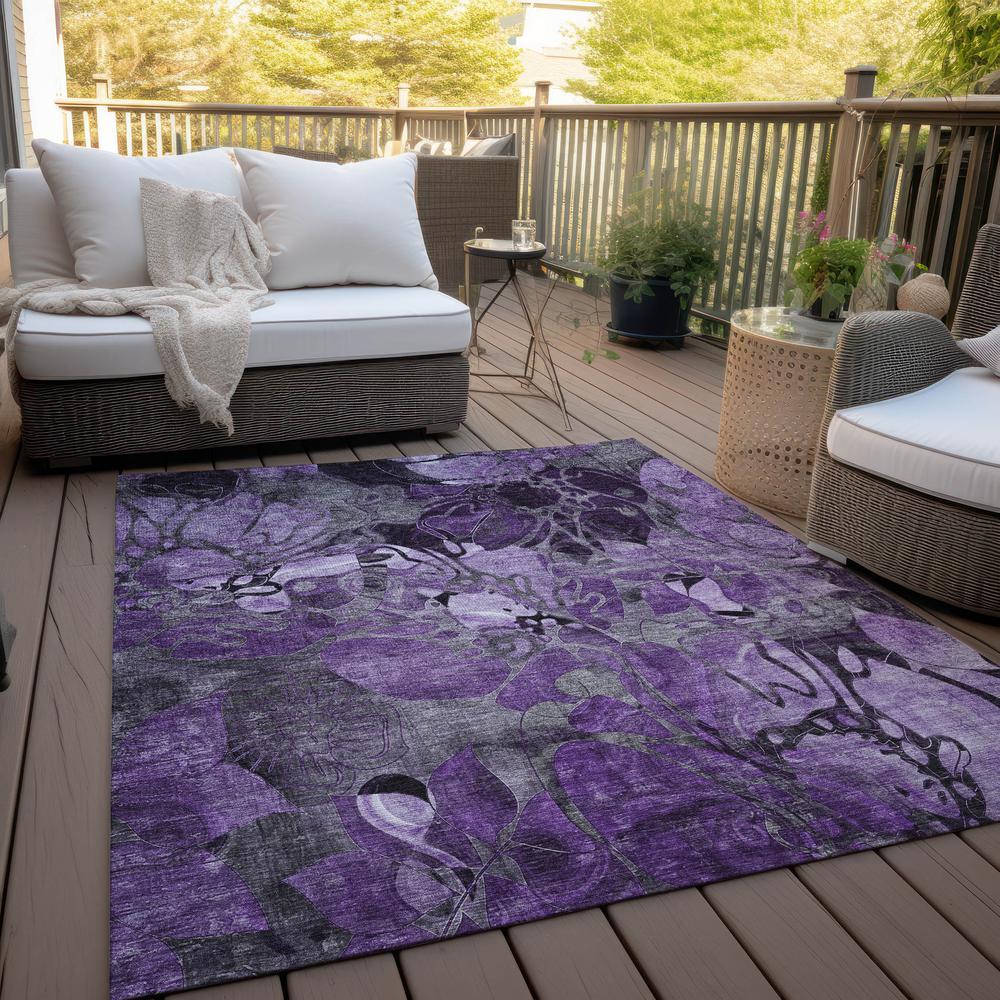 Chantille ACN558 Purple 2'6" x 3'10" Rug. Picture 8
