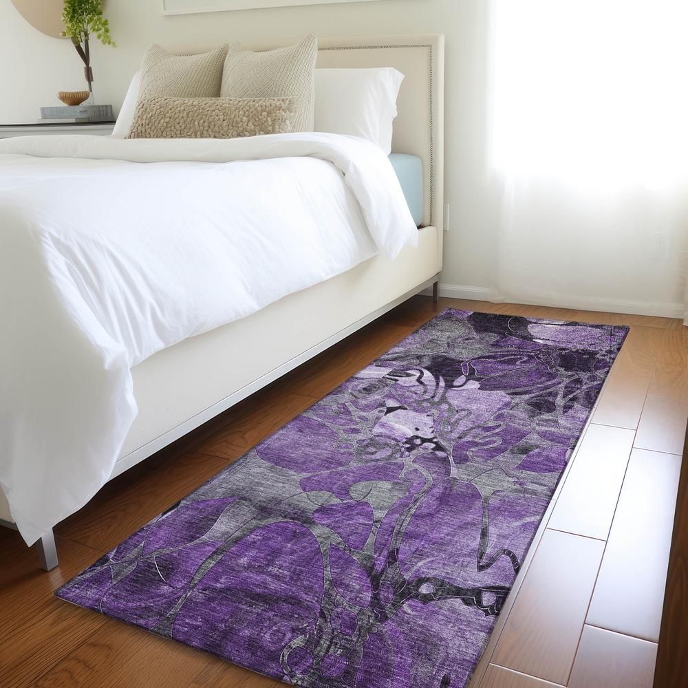 Chantille ACN558 Purple 2'3" x 7'6" Rug. Picture 6