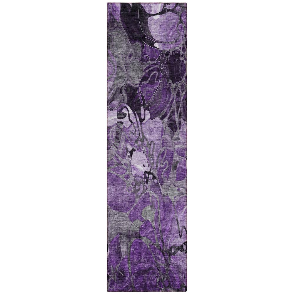 Chantille ACN558 Purple 2'3" x 7'6" Rug. Picture 1