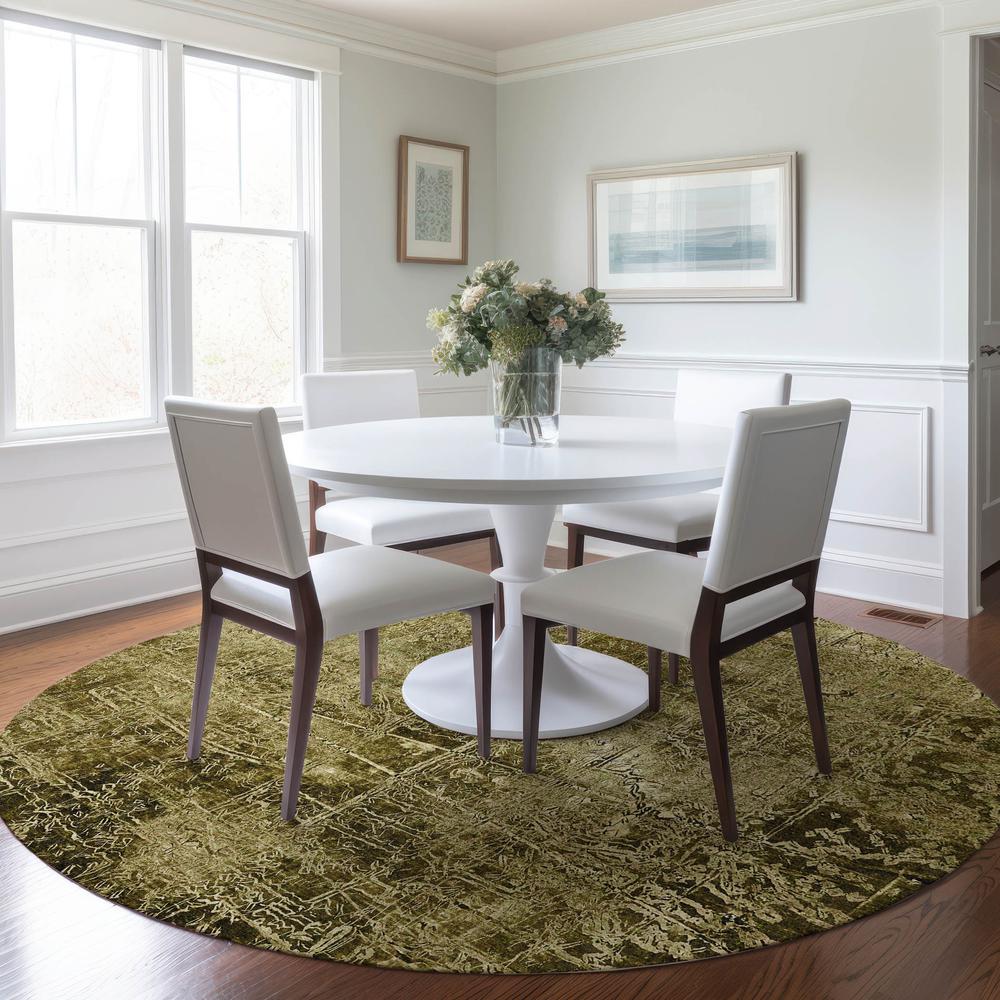 Chantille ACN559 Brown 8' x 8' Rug. Picture 6